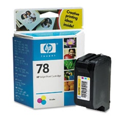 HP #78 Tri Color Inkjet Cartridge